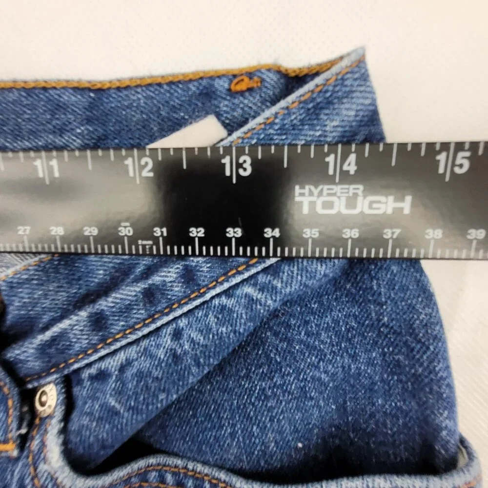 X.O.X.O. Jeans Women's 28x30 Blue Low Rise Bootcut Flare Made in USA Vintage - Picture 8 of 12
